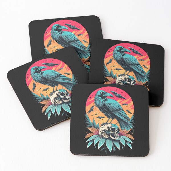 Item preview, Black raven on the skull  designed and sold by TrendyPalette.