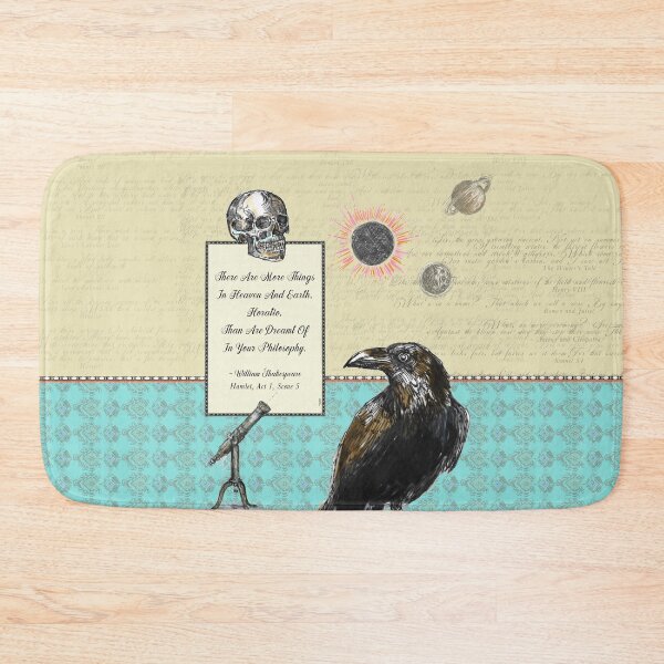 Item preview, Shakespeare - Hamlet - Horatio quote - crow - skull designed and sold by FanitsaArt.