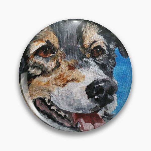 Item preview, dog portrait, Australian Shepherd  designed and sold by JHpaints.
