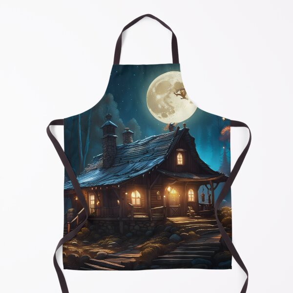 Item preview, Moon Lit Cabin in the woods designed and sold by BansheeTales.