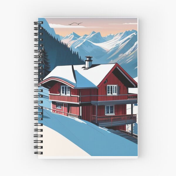 Item preview,  "Swiss Chalet with Mountain Views and Swiss Flag: Your Alpine Retreat" 3 of 3 designed and sold by Sunflower5576.