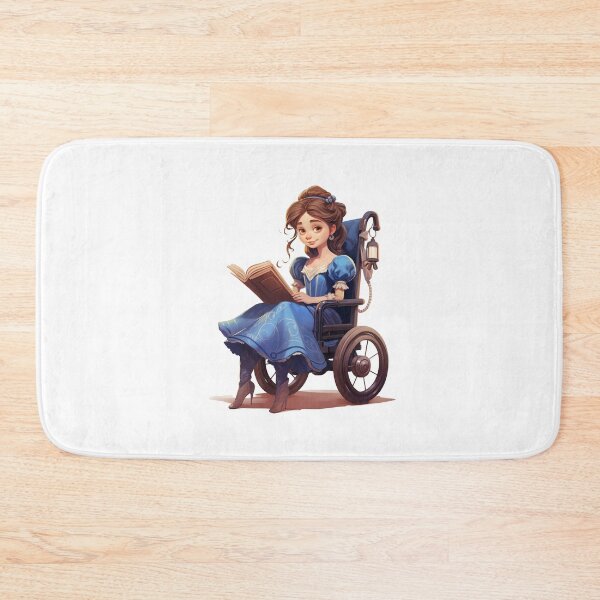 Item preview, Fairytail Bookish Wheelchair user Princess  designed and sold by NuttyCottage.