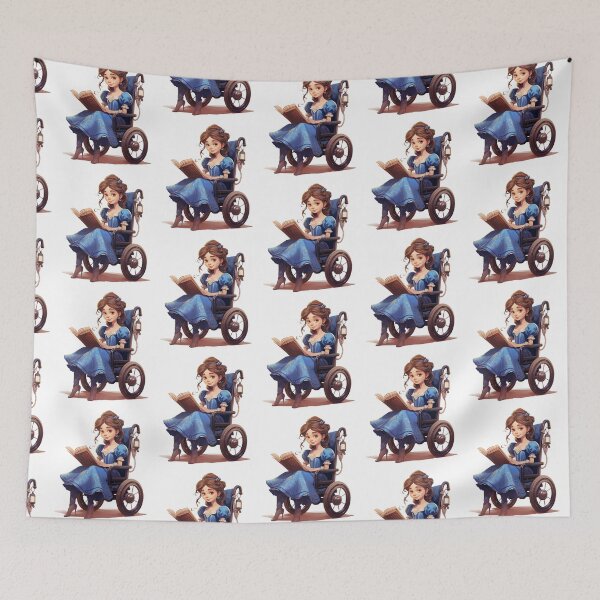 Item preview, Fairytail Bookish Wheelchair user Princess  designed and sold by NuttyCottage.