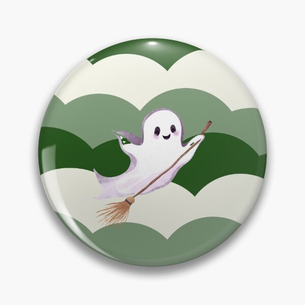 Artikelvorschau, Cute Ghosts Riding Magic Brooms on Halloween entworfen und verkauft von teacherpeiyuan.