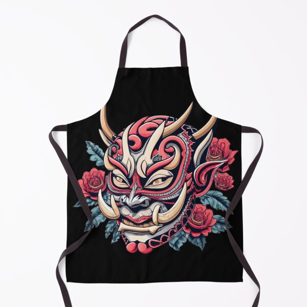 Item preview, Japanese demon's pink mask designed and sold by TrendyPalette.