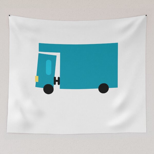 Item preview, furniture truck (with luton) blue theme v1 designed and sold by fishpressink.