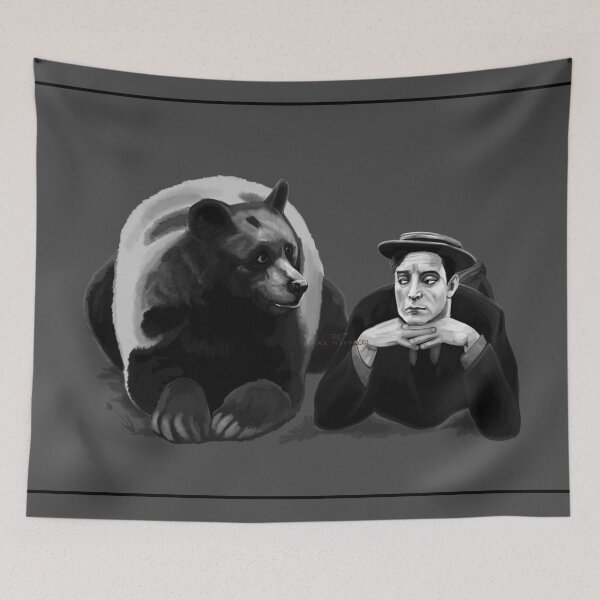 Item preview, Buster Keaton Painting designed and sold by AK-Hevonen.