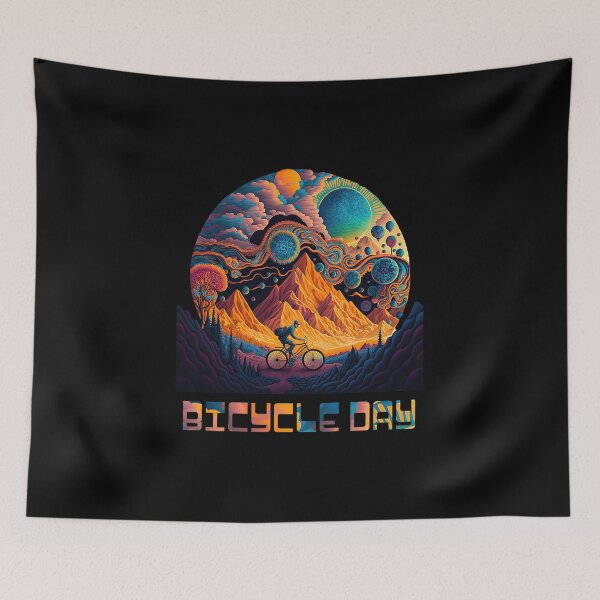 Item preview, Bicycle Day 1943 | Psychedelic Bubble Art designed and sold by Trippinink-.