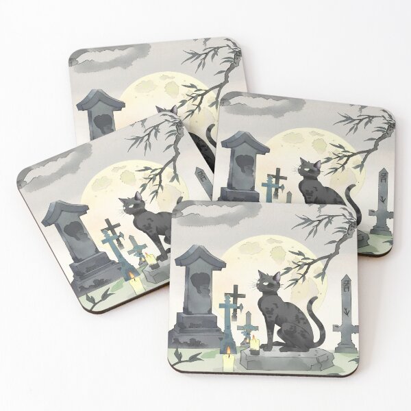 Item preview, Thackery Binx Hocus Pocus, Away Beast, Black Cat Halloween Print Illustration designed and sold by hambydesign.