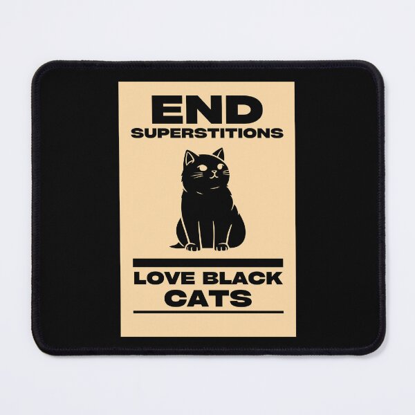 Item preview, End Superstitions. Love Black Cats.  designed and sold by EdytaGister.