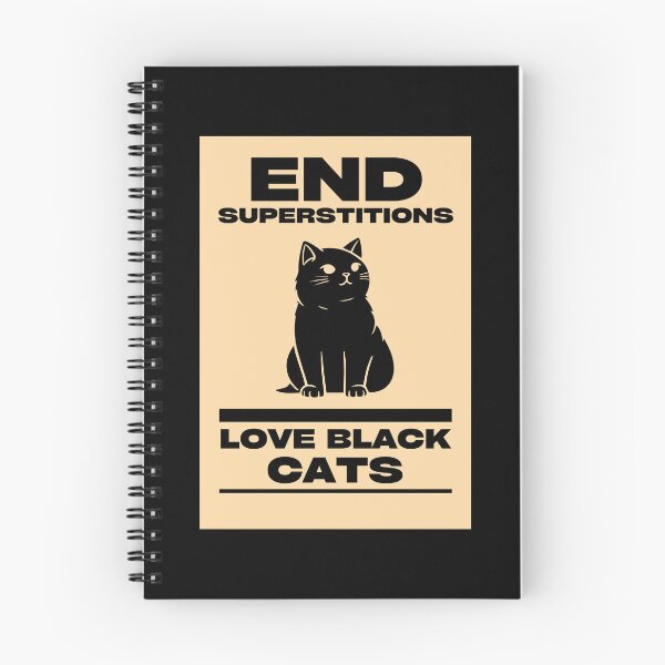 Item preview, End Superstitions. Love Black Cats.  designed and sold by EdytaGister.