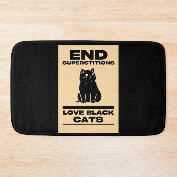 Item preview, End Superstitions. Love Black Cats.  designed and sold by EdytaGister.