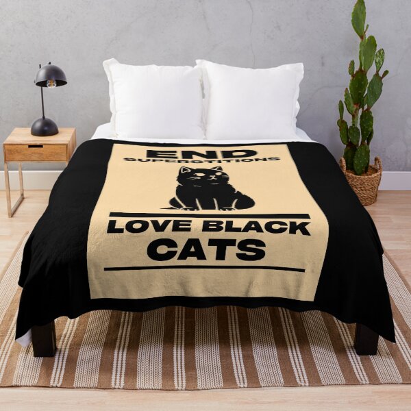 Item preview, End Superstitions. Love Black Cats.  designed and sold by EdytaGister.