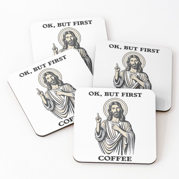 Item preview, Ok, But First Coffee Essential Jesus  designed and sold by Loudpress.