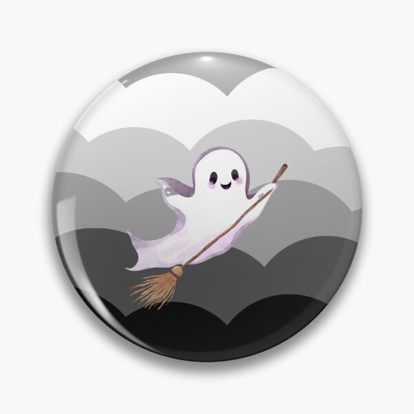 Artikelvorschau, Cute Ghosts Riding Magic Brooms on Halloween entworfen und verkauft von teacherpeiyuan.