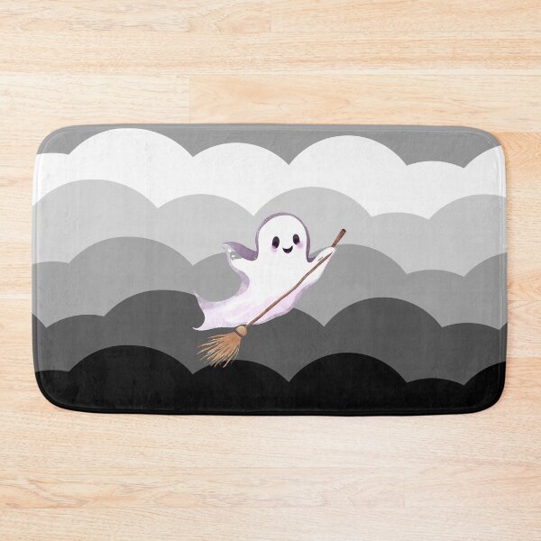 Artikelvorschau, Cute Ghosts Riding Magic Brooms on Halloween entworfen und verkauft von teacherpeiyuan.