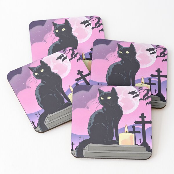 Item preview, Thackery Binx Hocus Pocus, Away Beast, Black Cat Halloween Print Illustration designed and sold by hambydesign.