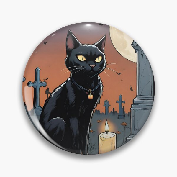 Item preview, Thackery Binx Hocus Pocus, Away Beast, Black Cat Halloween Print Illustration Drawing designed and sold by hambydesign.