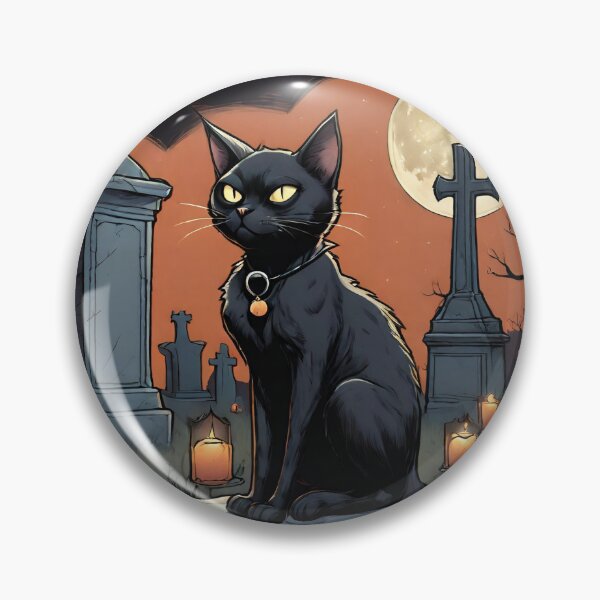 Item preview, Thackery Binx Hocus Pocus, Away Beast, Black Cat Halloween Print Illustration Drawing designed and sold by hambydesign.
