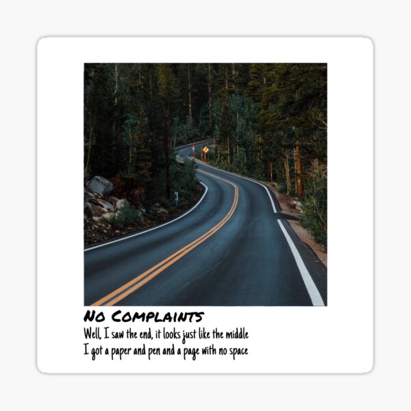 Item preview, No Complaints designed and sold by lyricaldesigns6.
