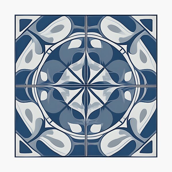 Item preview, Abstract Nautical Tile Pattern designed and sold by homestylemarket.