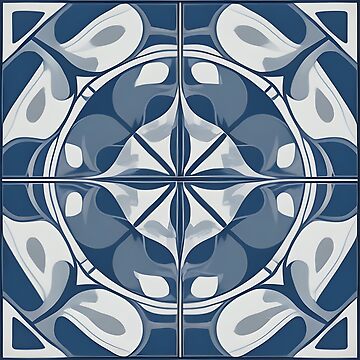 Artwork thumbnail, Abstract Nautical Tile Pattern by homestylemarket