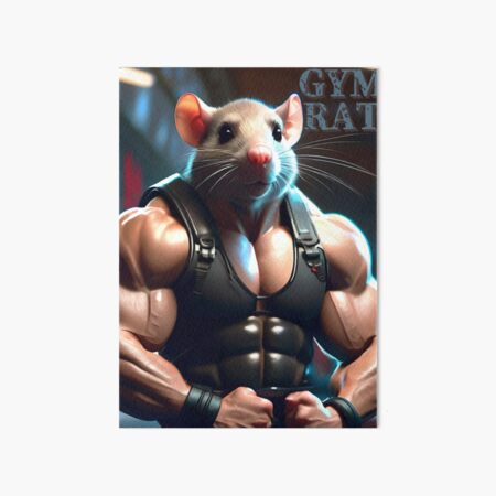 GYM RAT, WORKOUT :) | Art Board Print