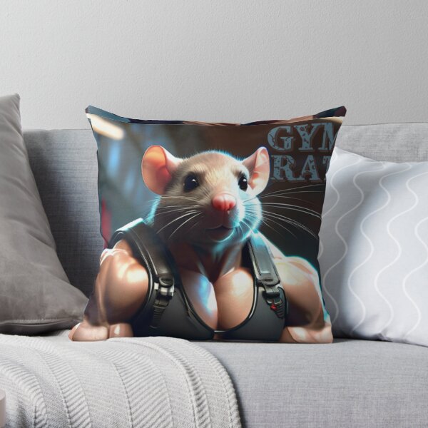 Gym Rat Gifts Gym Rat Man The Myth Legend Gift Throw Pillow, 16x16,  Multicolor