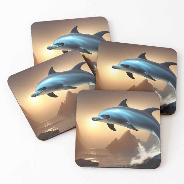 Item preview, Dolphin Diving at Dusk designed and sold by Paw's Arts.