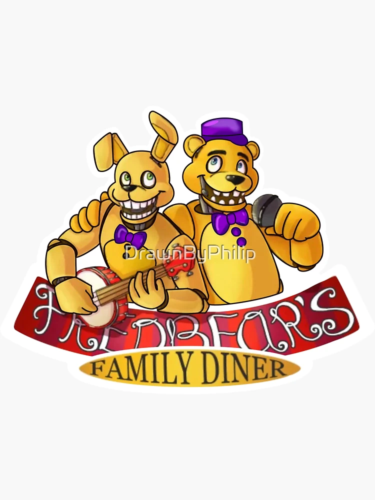 Five Nights at Freddy's Fredbear's Family Diner Security Badge Sticker for  Sale by pinjann