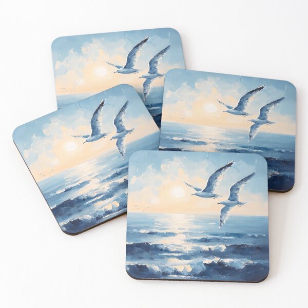Item preview, Flying Seagulls designed and sold by Visual Nomad Club.