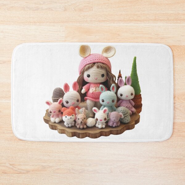 Item preview, Kawaii crochet bunny Amigurumi  designed and sold by PersoPrints.