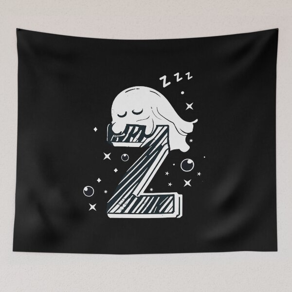 Item preview, ghost take a nap above a letter z designed and sold by witch-night.