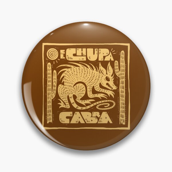 Item preview, El Chupacabra Cryptid Woodcut Print designed and sold by greermiceli.