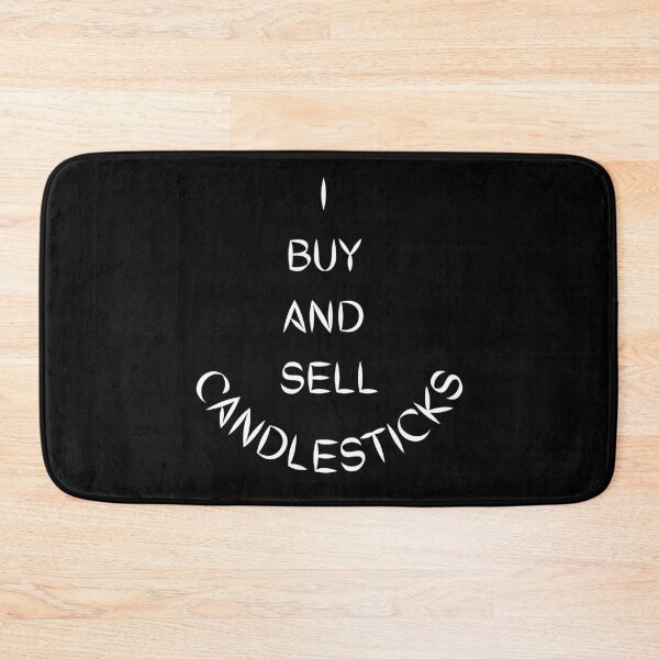 Item preview, I Buy And Sell Candlesticks-Black Background  designed and sold by Trendi61.