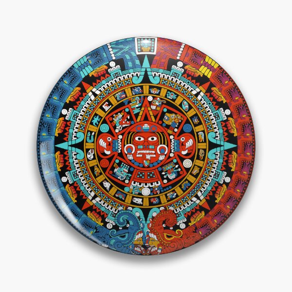 Item preview, Aztec Sun Stone Tlaloc and Huitzilopochtli designed and sold by kernowerno.