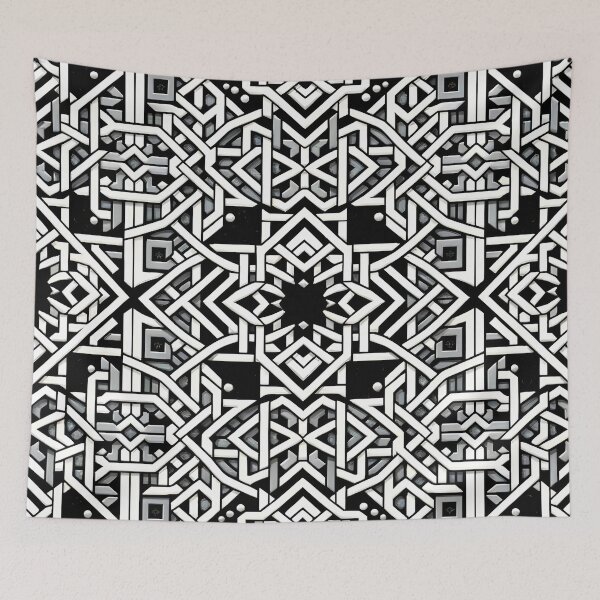 Item preview, Sacred Geometry Pattern - Geometric Mandala Wall Art designed and sold by YNAMREG.