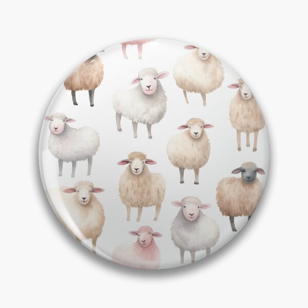 Item preview, Cute Sheeps Pattern designed and sold by SamDoesDesign.