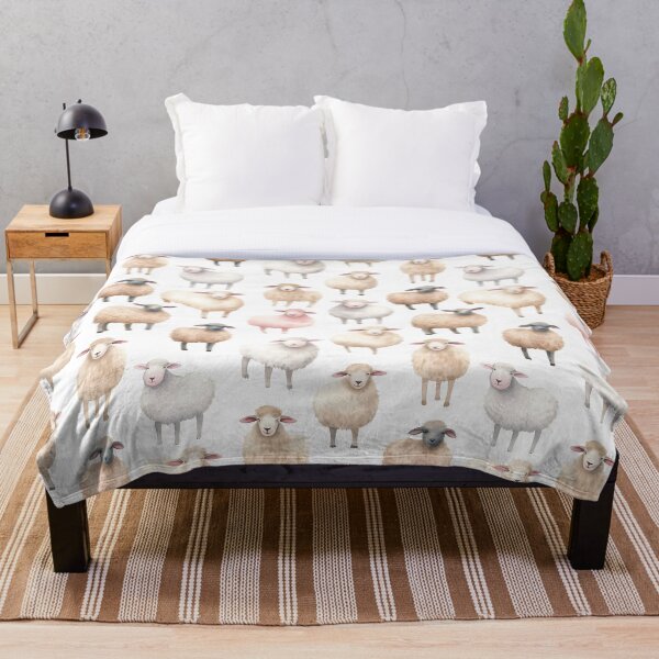 Aperçu de l'œuvre Modèle de moutons mignons créée et vendue par SamDoesDesign.