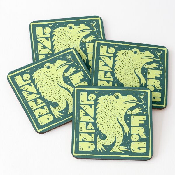 Item preview, Loveland Frog Cryptid Loveland Frogman Woodcut Print designed and sold by greermiceli.