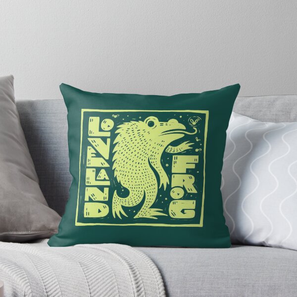 Item preview, Loveland Frog Cryptid Loveland Frogman Woodcut Print designed and sold by greermiceli.