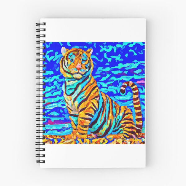 Item preview, A welcoming sky blue tiger designed and sold by Drake Lewdly.