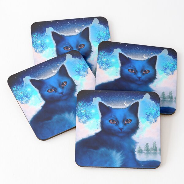 Item preview, A sharing sky blue cat designed and sold by Drake Lewdly.