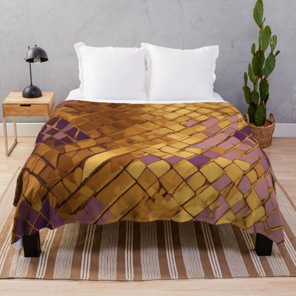 Item preview, Purple And Gold Repeating Abstract Pattern designed and sold by Rell1970.