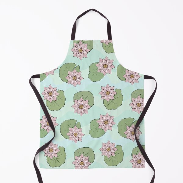 Item preview, Pink Lily Pad Pond Seamless Pattern designed and sold by CreativeDraws42.