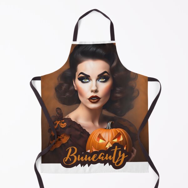 Item preview, Beautiful pinup with a halloween pumpkin designed and sold by aipinups.