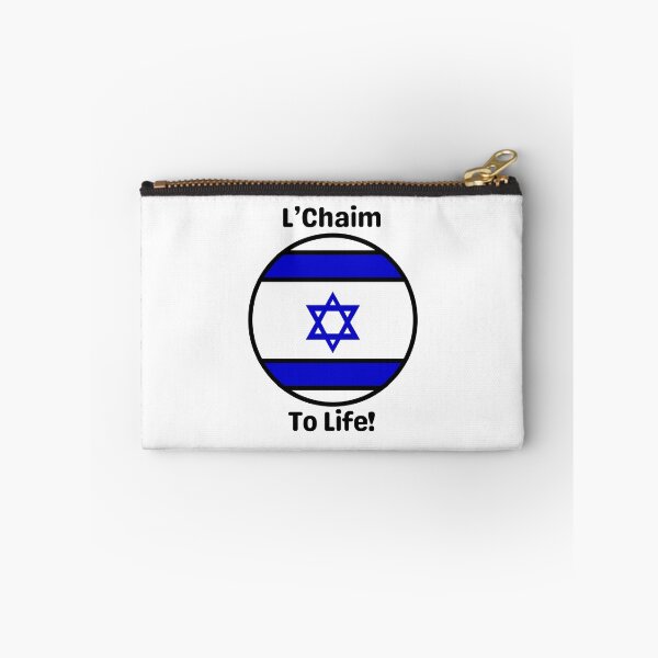 Item preview, L'Chaim To Life with Flag of Israel designed and sold by Neeshki.