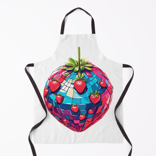 Aperçu de l'œuvre Vinyle Disco Ball Fraise créée et vendue par GlobalDesigns-.