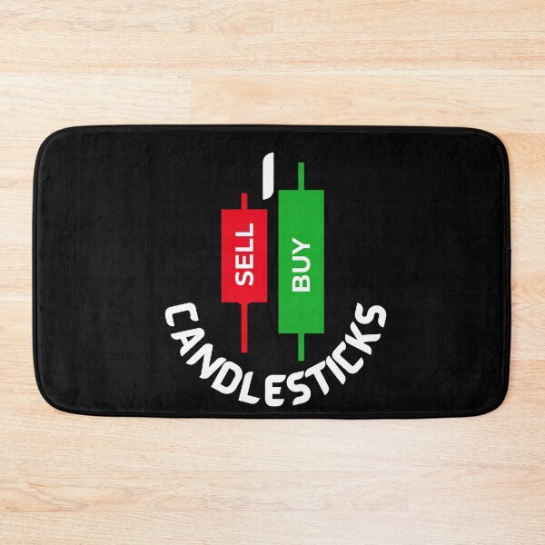Item preview, I Buy And Sell Candlesticks-Black Background  designed and sold by Trendi61.