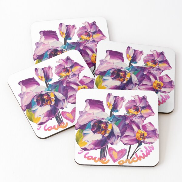 Item preview,  Orchids flower oil painting | We all love  orchids - The orchids is Fitted designed and sold by ShabayekShop.